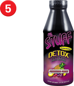 Detox Intense Herbal Cleansing Bottle PNG image with transparent background