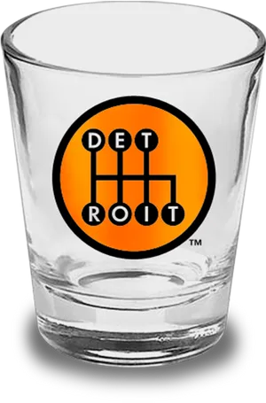 Detroit Branded Glassware PNG Image