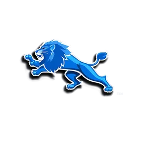 Detroit Lions Logo In Action Png Klo PNG Image