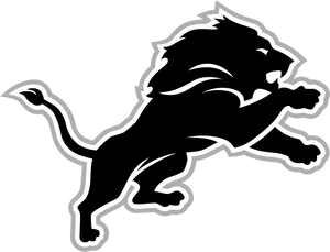 Detroit Lions Logo Silhouette PNG Image