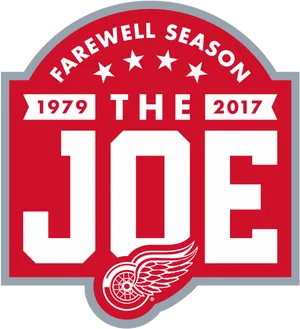 Detroit Red Wings Farewell The Joe Logo PNG Image