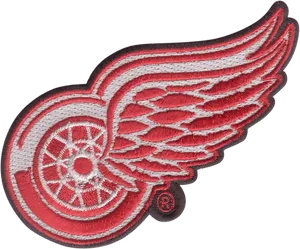 Detroit Red Wings Logo Embroidery PNG Image