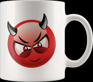Devil Emoji Coffee Mug - Devil Emoji Png, Transparent Png PNG image with transparent background