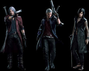 Dante, Nero And V - Devil May Cry Nero Cosplay, HD Png Download PNG image with transparent background