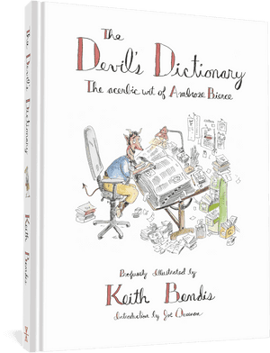 Devils Dictionary Book Cover PNG image with transparent background