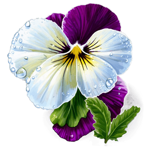 Dewy Pansy PNG iyu PNG