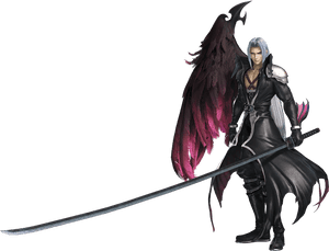 Dff2015 Sephiroth Angel B - Final Fantasy 7 Sephiroth One Winged Angel, HD Png Download PNG image with transparent background