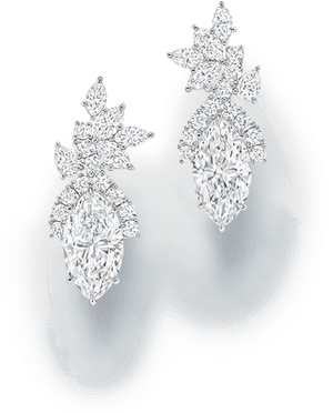 Transparent Diamond Earring Clipart - Earrings, HD Png Download PNG