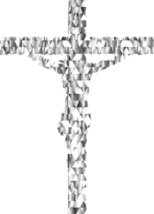 Diamond Cross Optical Illusion PNG Image