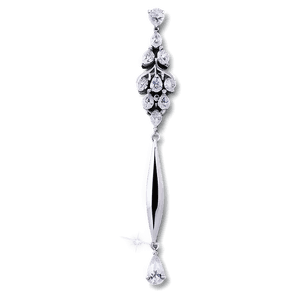 Diamond Drop Earring PNG ndw45 PNG