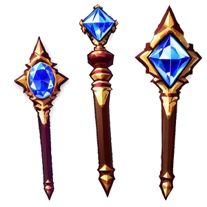 Diamond Scepter Png Pga94 PNG Image