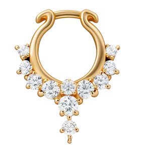 Diamond Septum Ring Png 38 PNG Image