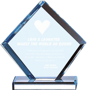 Diamond Shaped Appreciation Award PNG Image