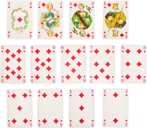 Diamonds Suit Playing Cards PNG Image