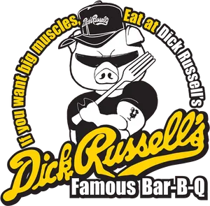 Dick Russells B B Q Mascot PNG Image