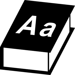 Dictionary Icon Graphic PNG image with transparent background