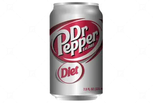 Diet Dr Pepper Can PNG Image