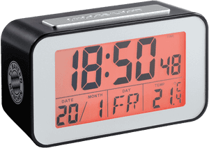 Digital Alarm Clock - Radio Clock, HD Png Download PNG