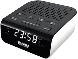 Digital Alarm Clock Radio PNG Image