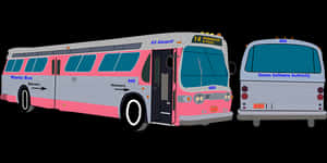 Digital Artworkof Fictional Bus PNG image with transparent background