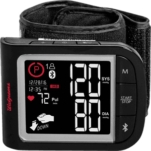 Digital Blood Pressure Monitor Display PNG