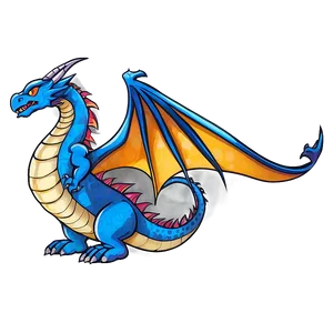 Digital Blue Dragon Artwork Png 28 PNG Image