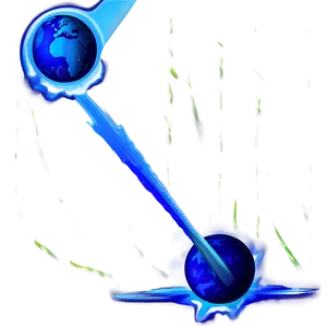 Digital Blue Planet Creation Png Vyp2 PNG Image