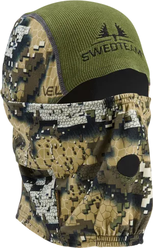 Digital Camo Balaclavaand Beanie PNG Image