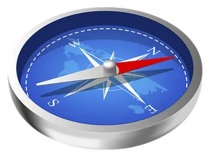 Digital Compass Illustration PNG Image