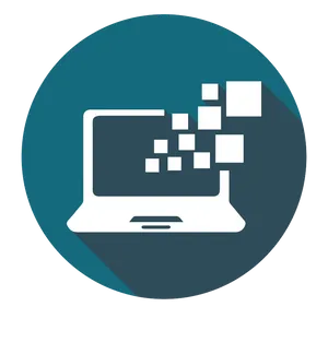 Digital Data Transfer Concept PNG Image