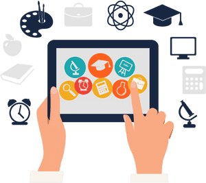 Digital Education Concept PNG image with transparent background