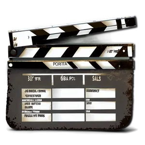 Digital Film Slate Art Png 06262024 PNG Image