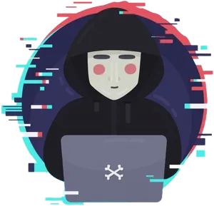 Digital Hacker Avatar PNG Image