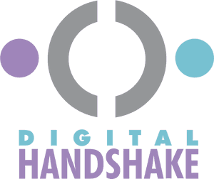 Digital Handshake Logo PNG image with transparent background