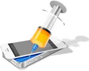 Digital Healthcare Injection PNG Image