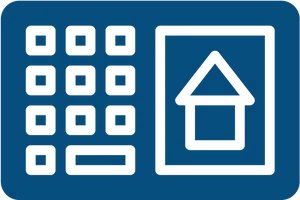 Digital Home Icon Design PNG Image