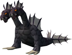 Digital Hydra Model PNG Image