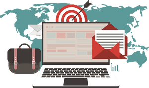Email Marketing Illustration - Email Marketing Vector Images Png, Transparent Png PNG image with transparent background