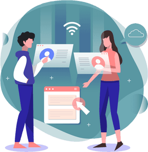 Digital Marketing Team Analysis PNG with transparent background