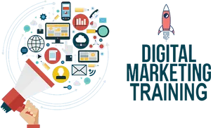 Digital Marketing Training Concept PNG Image