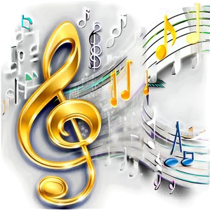 Digital Music Notes Png 30 PNG Image