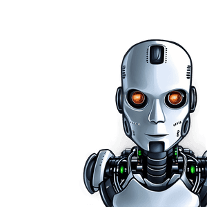 Digital Robot Head Drawing PNG 06212024 PNG