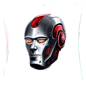 Digital Robot Head Drawing Png 06212024 PNG Image