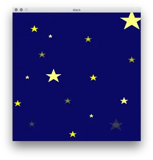 Digital Starry Sky Display PNG Image