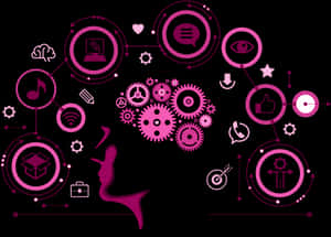 Digital Thought Process Concept PNG with transparent background
