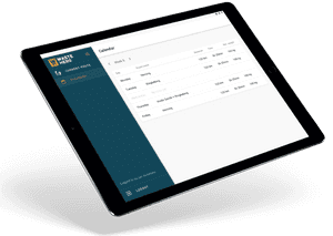 Digital Waste Collection Schedule Tablet PNG image with transparent background