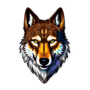 Digital Wolf Head Render Png 06122024 PNG Image