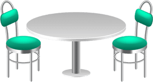 Chair Clipart Png -download Table With Chairs Clipart - Table And Chairs Clipart, Transparent Png PNG with transparent background