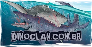 Dino Clan Swordfish Hybrid Artwork PNG Image