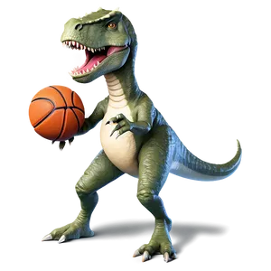 Dino Playing Basketball Png Mdh PNG Image